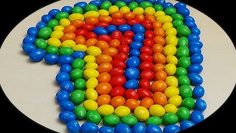 Learn To Count make Colours Numbers 1-10 with M&M
