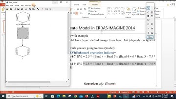 How to create model in ERDAS IMAGINE 2014|