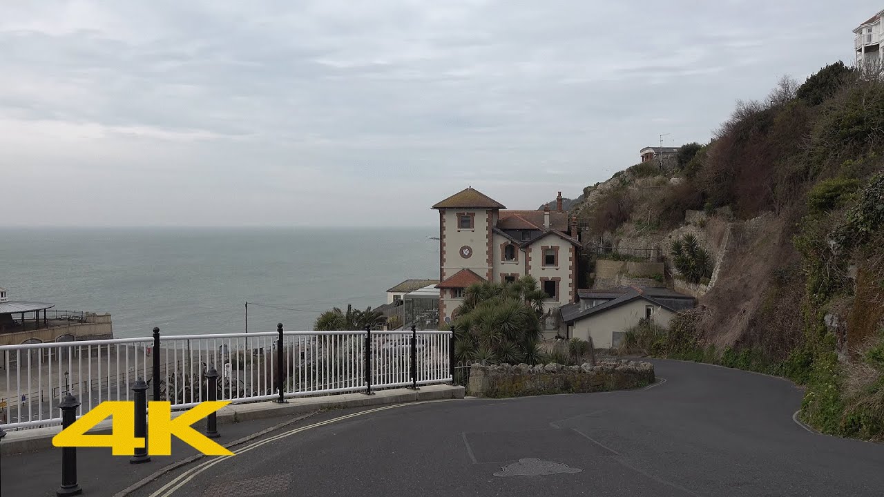 Ventnor, Isle of Wight Walk: Town Centre & Beach【4K】