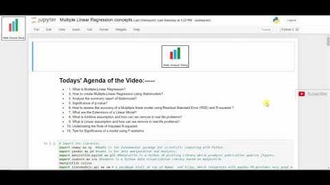 What is Multiple Linear Regression|Adjusted R-squared|F-statistics|pvalue |Rsquared|ClearlyExplained