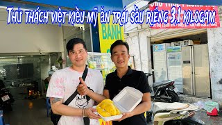 🟢Thử thách Việt Kiều Mỹ ăn hết trái sầu riêng 3,1kilogam và cái kết...