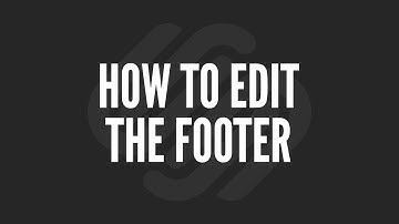 Squarespace Tutorial: How to Edit the Footer