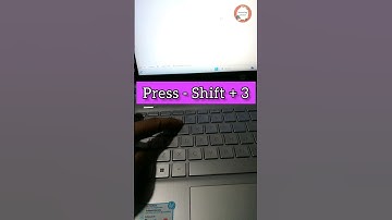 How to press hashtag in laptop/pc | #shorts #hashtag #computertips #viralreels
