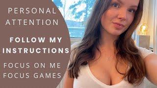 ASMR Follow my instructions focus games to help you relax