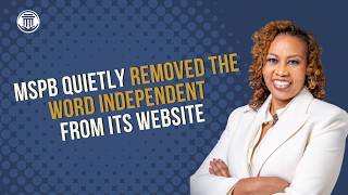 7.23.26 MSPB Quietly Removed the Word Independent from Its Website