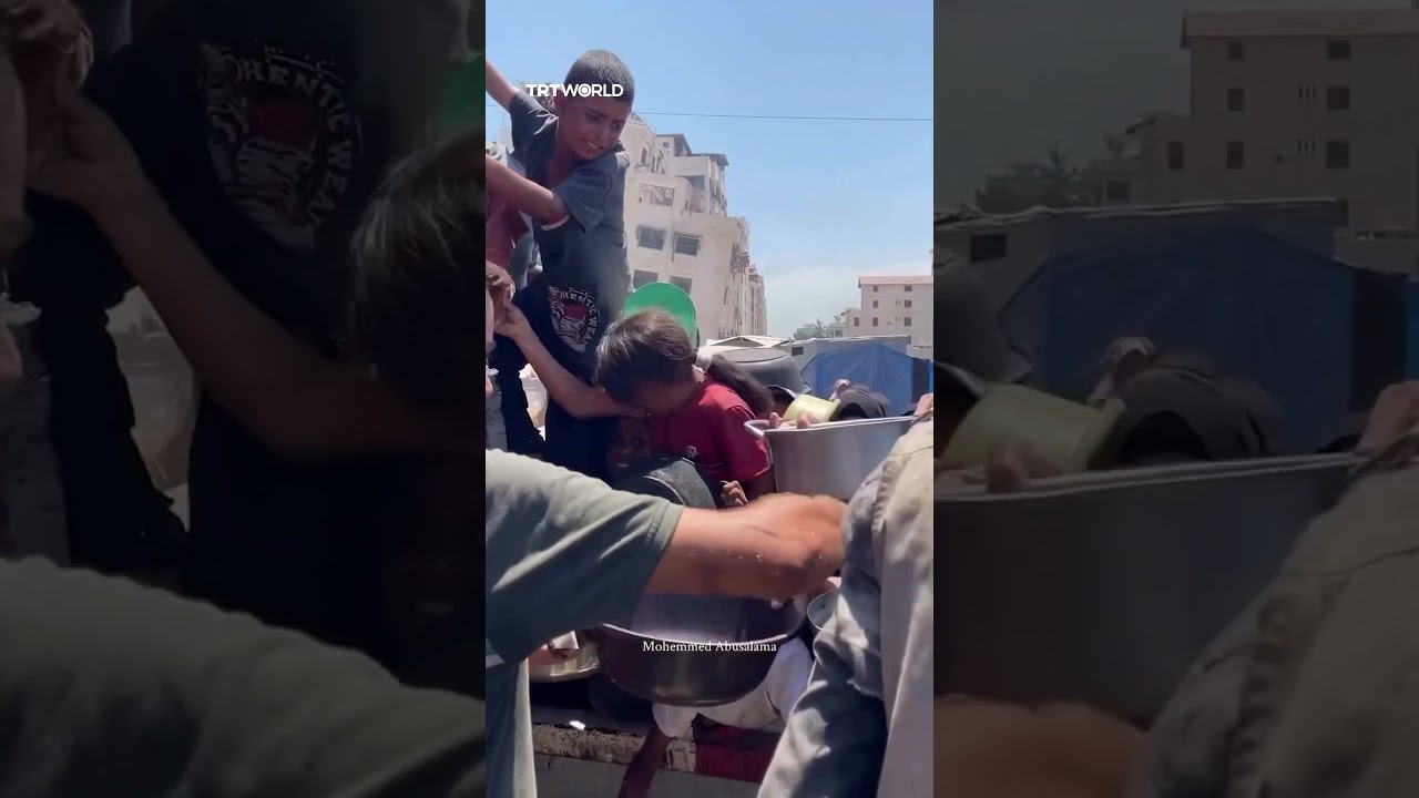Palestinians scramble for food under Israel's inhumane blockade