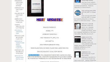 SYMPHONY V75 HW2  V16 SPD7731 DEAD BOOT RECOVERY TESTED PAC FILE LINK 2000% WWORKING