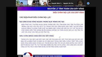 Chuyên đề cầu - ĐIỀU CHỈNH NỘI LỰC CẦU DÂY VĂNG | (27/09/2021)