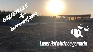 VORHER NACHHER...unser Hof wird asphaltiert und die Halle betoniert endlich hat der Dreck ein Ende!