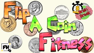 Flip a Coin Brain Break Workout | Heads or Tails Fitness | PE Distance Learning