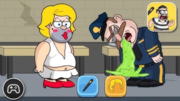 Jail Breaker: Sneak Out - Gameplay Walkthrough Part 7 - Puzzle Game Levels 15-16 (iOS, Android)