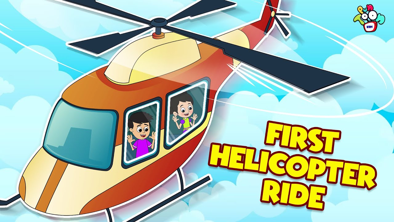 First Helicopter Ride Animated Stories English Cartoon Moral