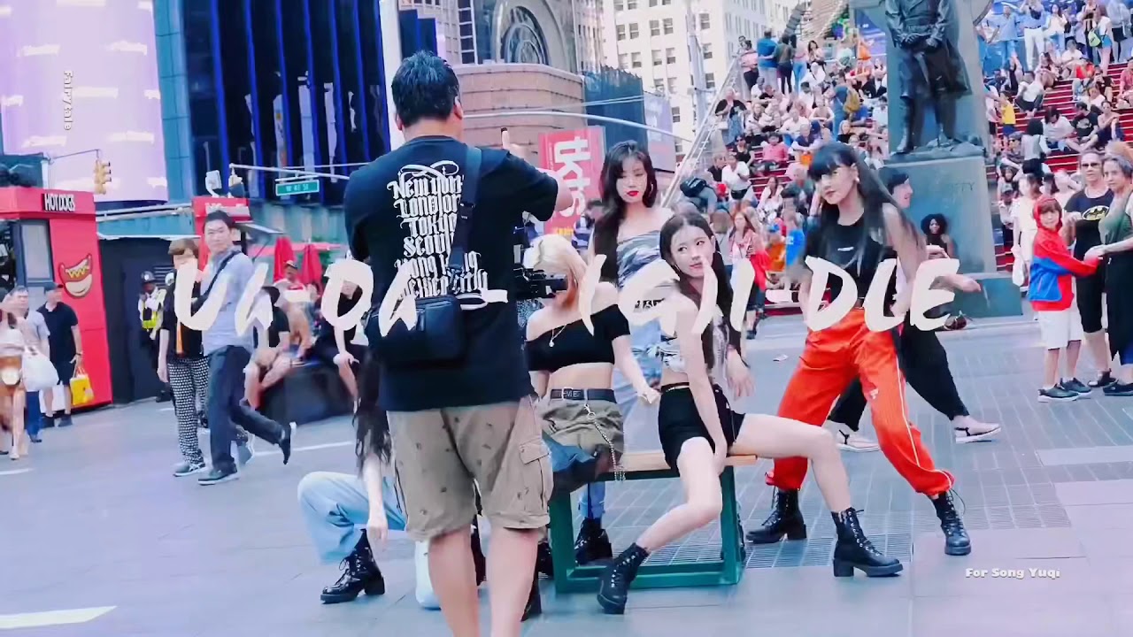 190708 아이들 뉴욕 타임스퀘어 Uh-Oh 우기 직캠