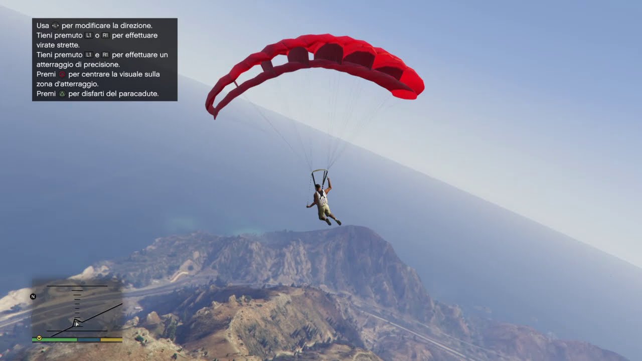 Lanciarsi per la prima volta con il paracadute in Grand Theft Auto V