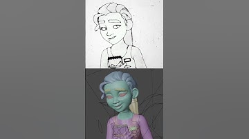 Blender grease pencil experiment #blender3d #greasepencil #2danimation #npr #b3d