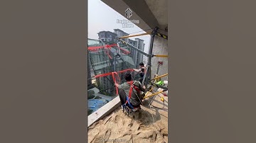 nstalling a Giant Glass Façade Is an Art 😍 #shorts