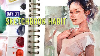 Celebrity New Series! | Sketchbook Habit Day01 Net Worth
