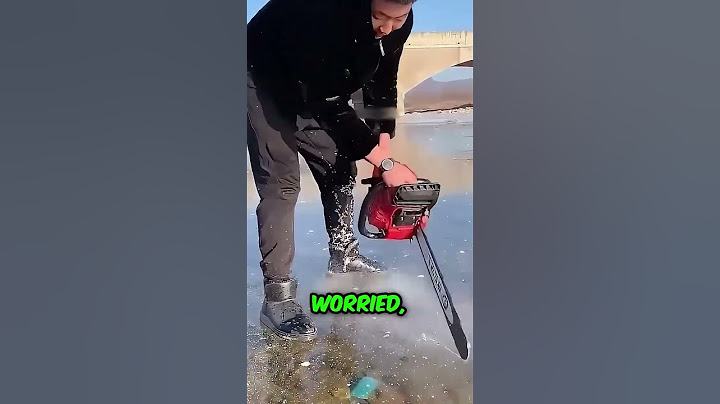 He found an incredible stone under the ice 😮