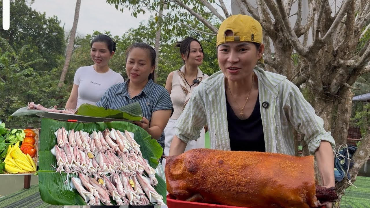 ĐÃI NGA SUMO NGUYÊN CON HEO QUAY DA GIÒN