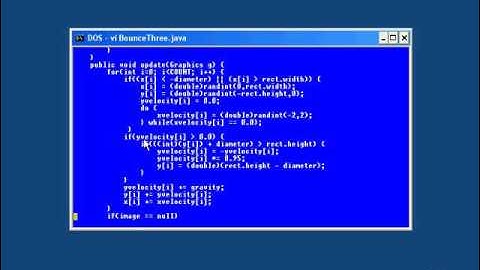 One Hundred Bouncing Balls Java