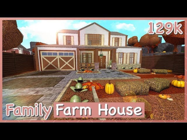 Bloxburg Family Farm House Speed Build Youtube - roblox bloxburg build off coastal family home w iiisxphie