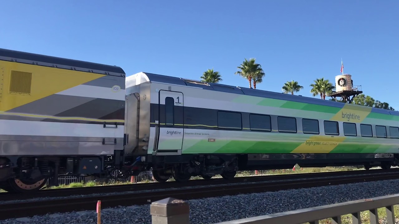 Southbound Bright Rail Train In Delray Beach, FL YouTube