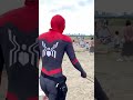 SpiderMan beach clean up