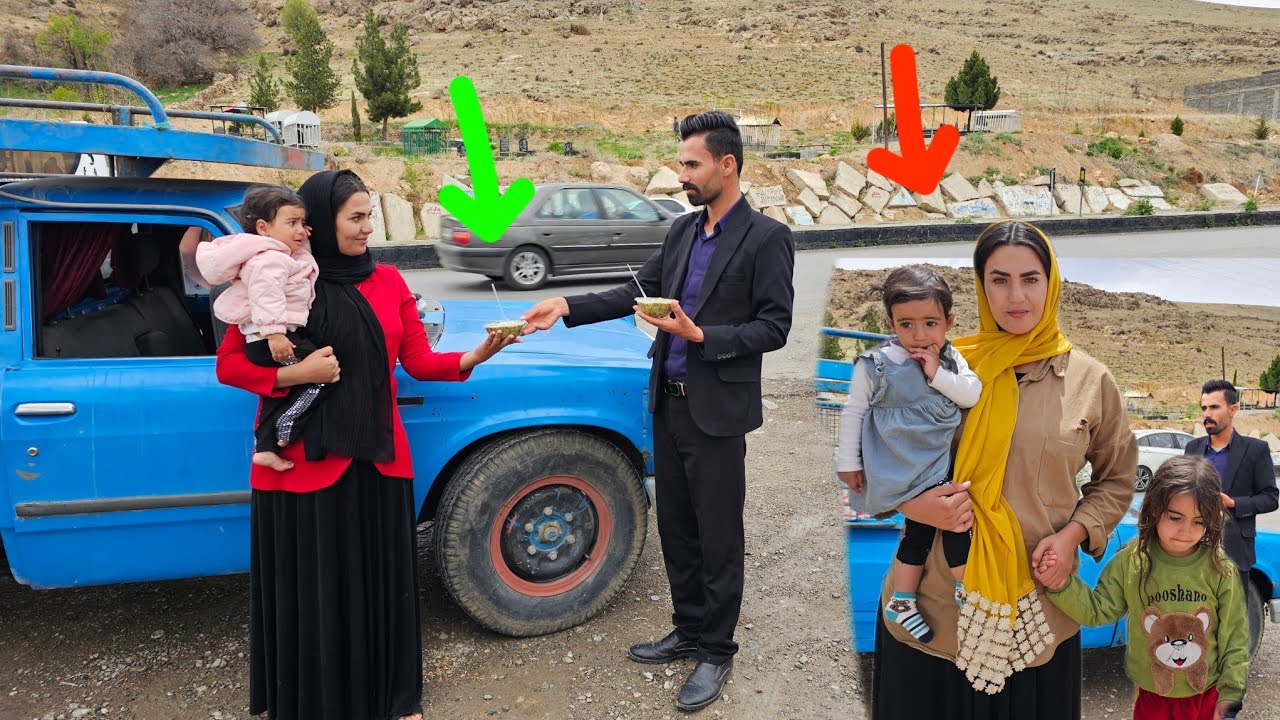 Parisa's special day in the mountains | From picking medicinal herbs to grilled fish dinner 🌿🐟