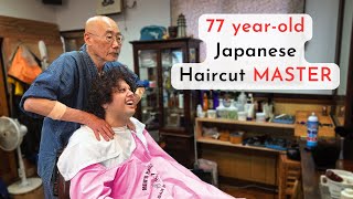 💈ASMR I Got Haircut, Shave and Massage from a Japanese Senior Barber with 47 Years of Experience!