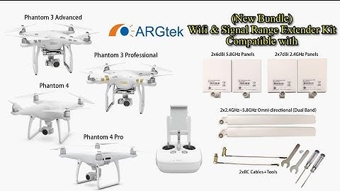 ARGtek DJI Phantom 4 Pro Plus/P4 Pro/P4/P3 Pro/P3 Advanced Wifi & Signal Range Extender Kit