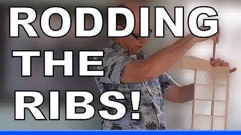 Rodding The Wing Ribs in a Balsa Radio Control Mannock Biplane