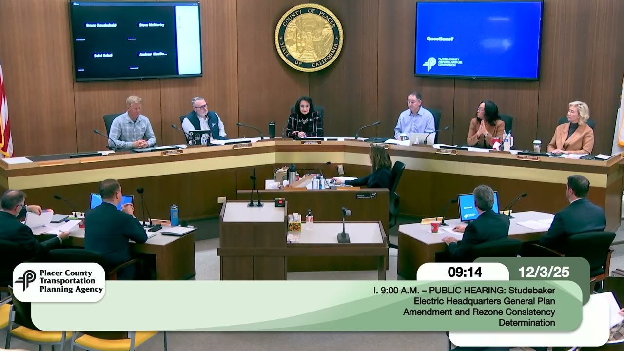 Placer County Transportation Planning Agency Board Meeting | December 3, 2025