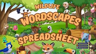 Wordscapes Wildlife Spreadsheet Tutorial ( How to use it )