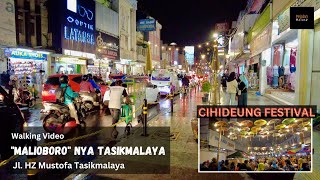 'Malioboro' Tasikmalaya & Festival Cihideung - Walking Video 4K