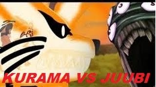 Kyuubi 9 Tails Vs Juubi 10 Tails Naruto