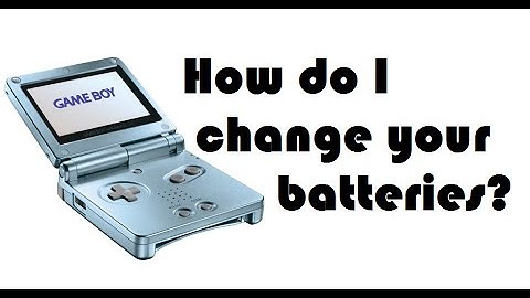 How do I change the battery on a GBA SP?
