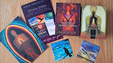 The Wisdom of the shadow & The divine feminine mini  oracle decks from Intuitive Art & Alchemy 