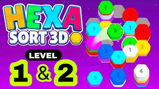Hexa Sort 3D level 1 2 screenshot 5