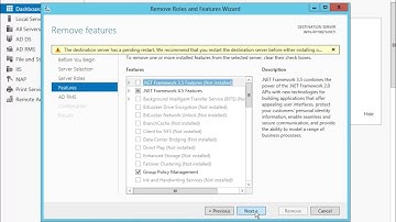 How to remove web server IIS
