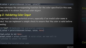 Solving the Custom Embed Command Not Working Issue in Discord.py