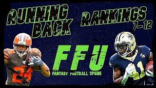 Running Back Rankings You Can Bank On | Fantasy Football Upside Podcast