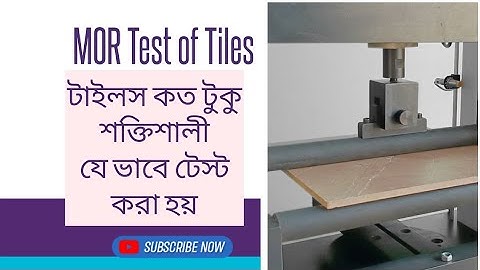 MOR test of Tiles, Modulus of Rupture RAK ceramics  #gopro11