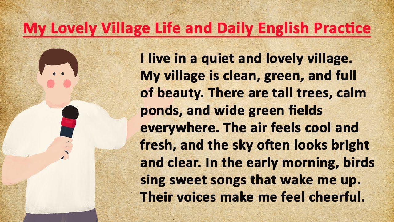 Village Life and My English Practice | Learn English Daily | English Speaking Practice for Beginners