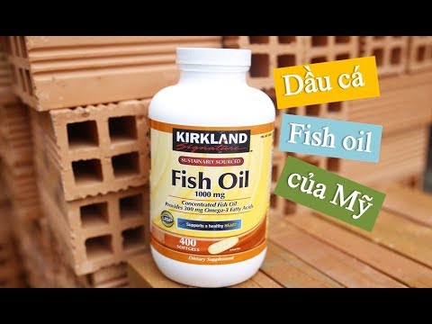 hqdefault Dầu cá Fish oil hãng Kirkland Signature 1000 mg 400 viên của Mỹ