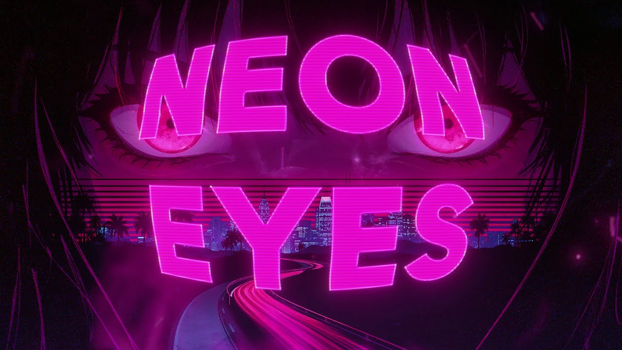 Neon Eyes (Official Lyric Video) | Night Drive Synthwave