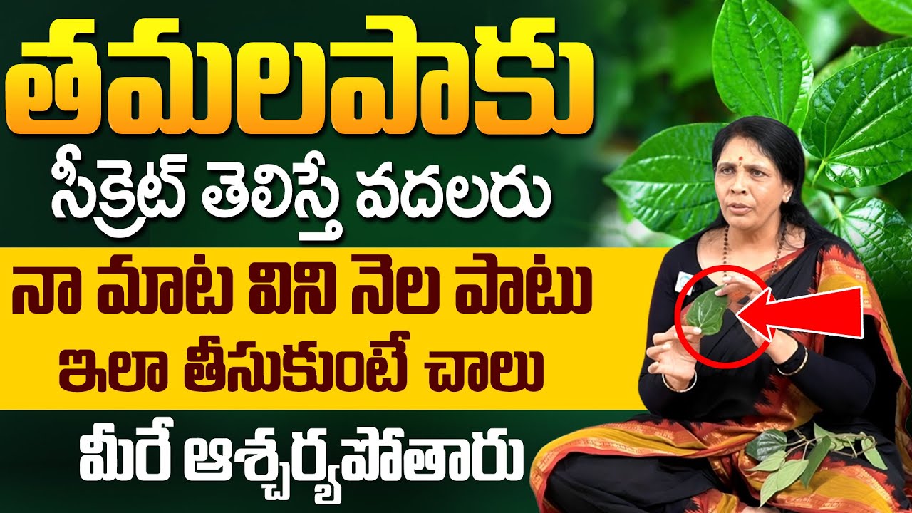 తమలపాకుల సీక్రెట్ తెలిస్తే వదలరు.! Health Benefits of Betel Leaves in Telugu | Aruna Devi | iDream