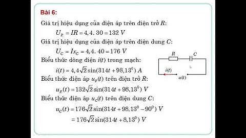 Bài tập mạch điện RLC nối tiếp, song song
