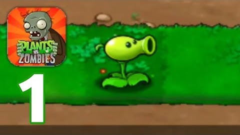 Plants vs zombie - gameplay walkthrough part 1 - tutorial ( ios & Android )
