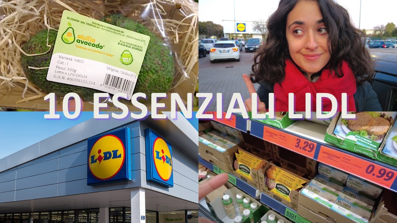10 ESSENZIALI PER LA SPESA CHE COMPRO ALLA LIDL #sostenibilità #vegan