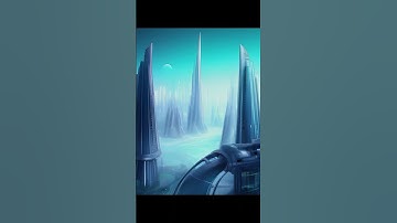 Futuristic city scenery - generative ai